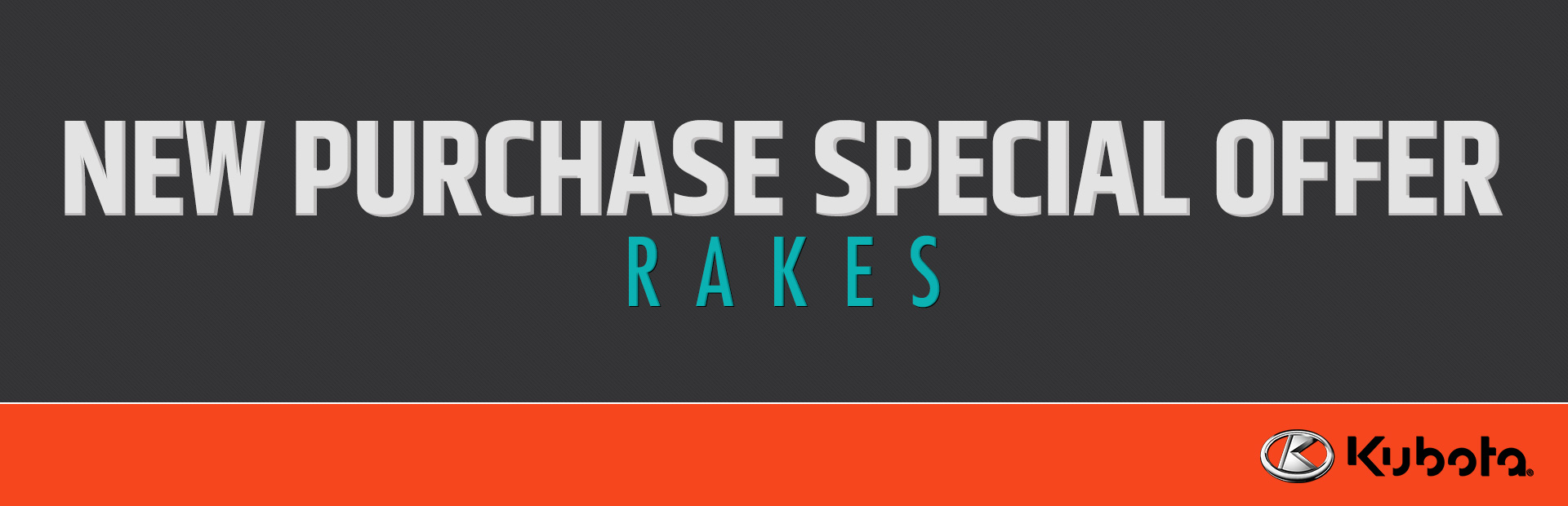 Kubota: New Purchase Special Offer - Rakes